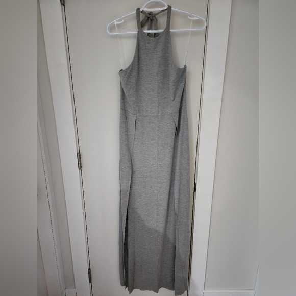 Light Gray Long UK2LA Dress with suits up both sides size L - Picture 1 of 4